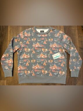Hooey Women’s Western Logo Crewneck Pullover XXL NWT